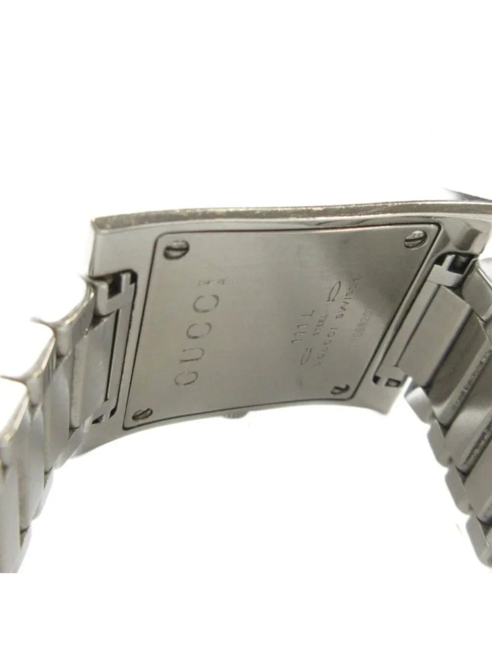 Gucci Watch Quartz Sherry Line Roman Diamond Square Silver - Picture 6 of 6